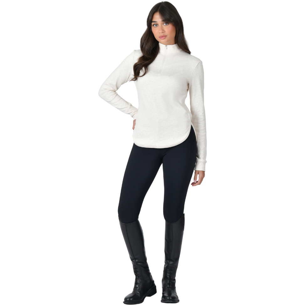 2026 WeatherBeeta Damen London Layer Langarm Top 1023217052 - Light Cream Marle